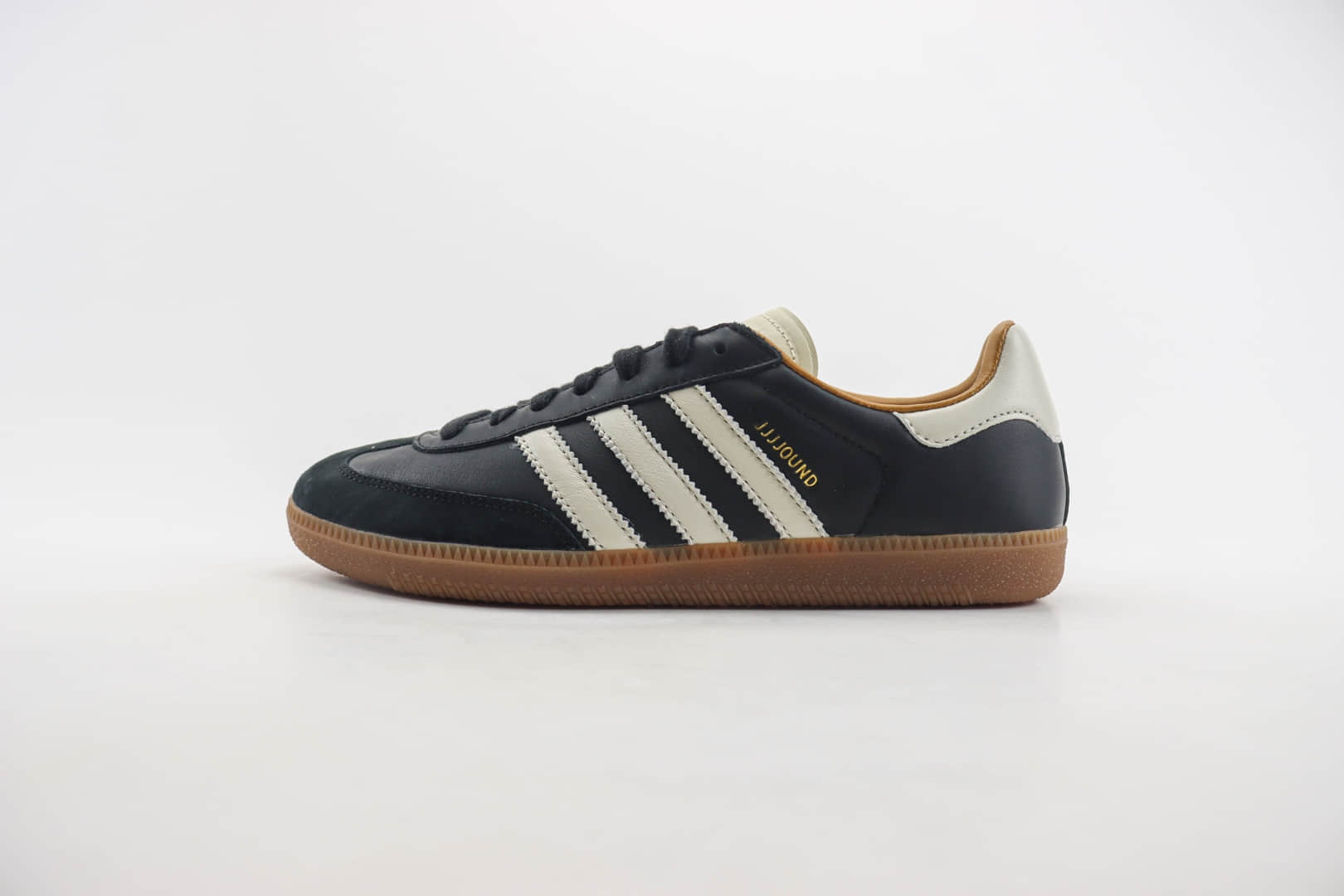 阿迪达斯adidas originals Samba OG纯原版本桑巴黑白生胶板鞋 莆田阿迪达斯货源 货号：ID8708