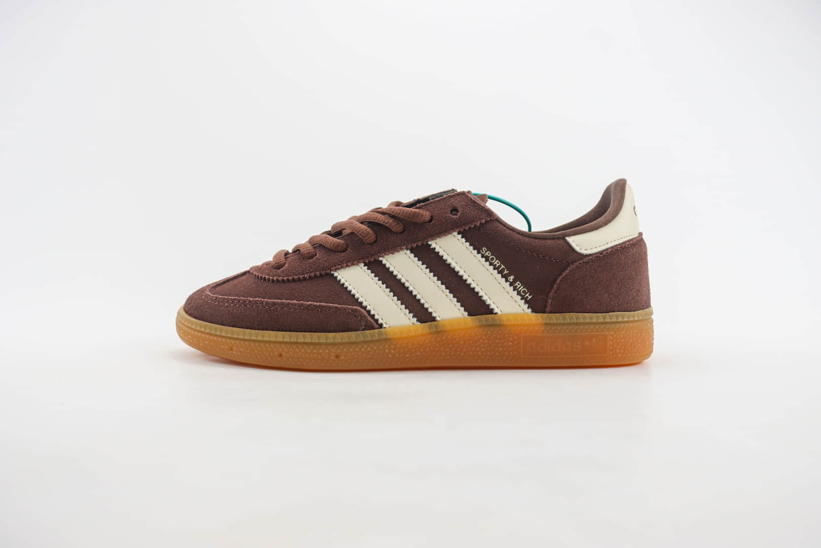阿迪达斯adidas Handball Spezial纯原版本棕红色复古板鞋 莆田阿迪达斯货源 货号：IH2612