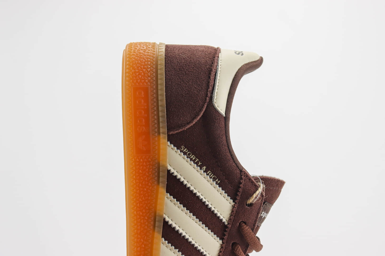 阿迪达斯adidas Handball Spezial纯原版本棕红色复古板鞋 莆田阿迪达斯货源 货号：IH2612