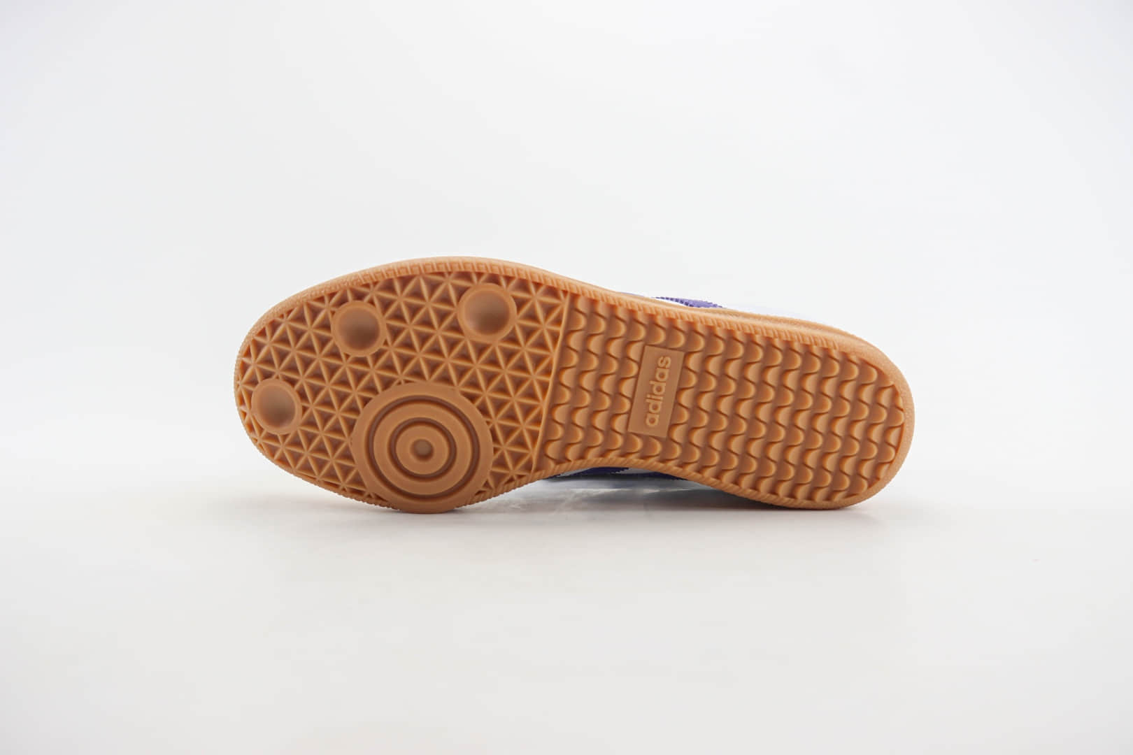 阿迪达斯adidas original Samba OG纯原版本桑巴白紫色德训鞋 莆田阿迪达斯货源 货号：IF6514