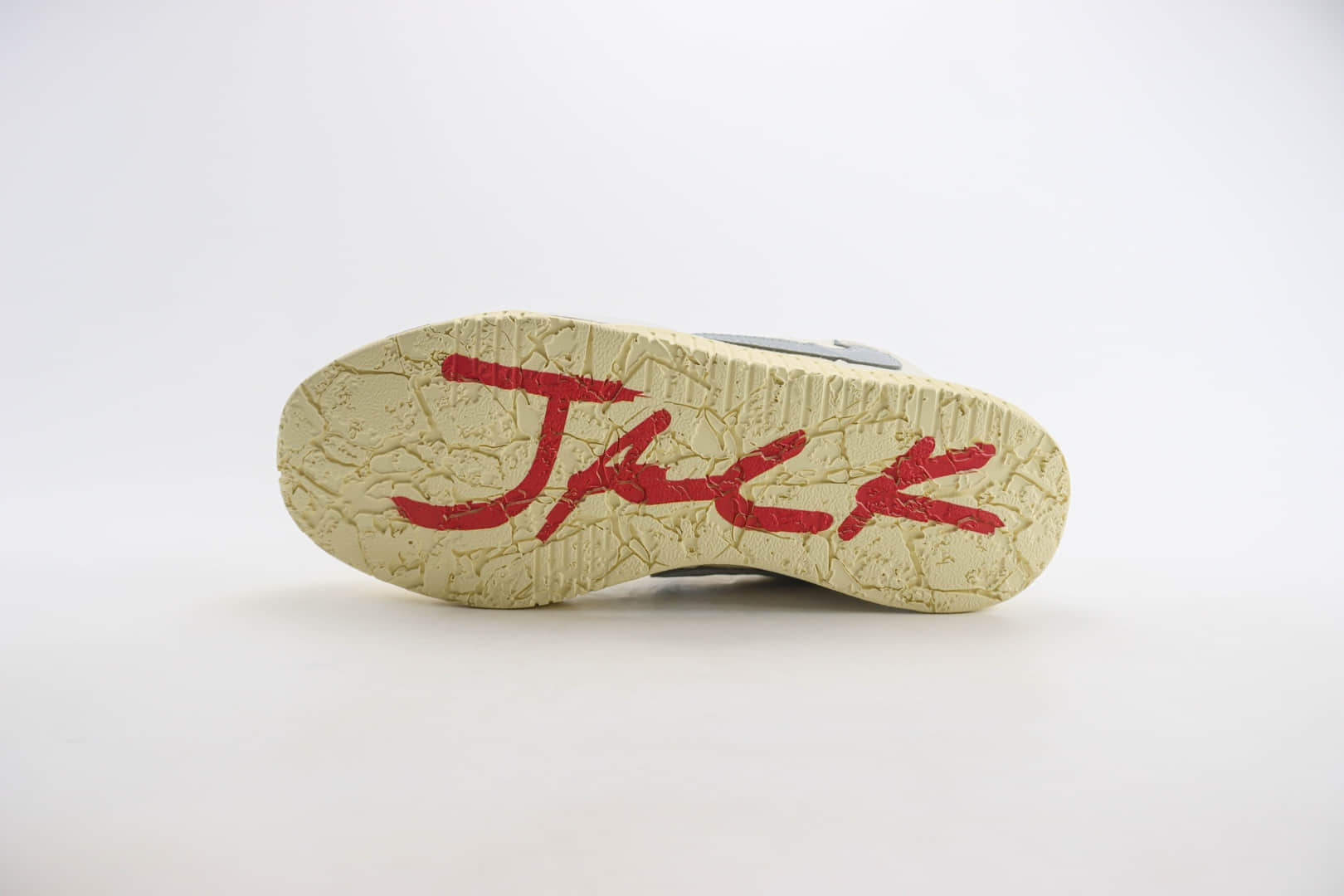 乔丹Travis Scott x Jordan Jumpman Cut The Check纯原版本TS联名奶白灰倒钩复古篮球鞋 莆田AJ货源 货号：FZ8117-003