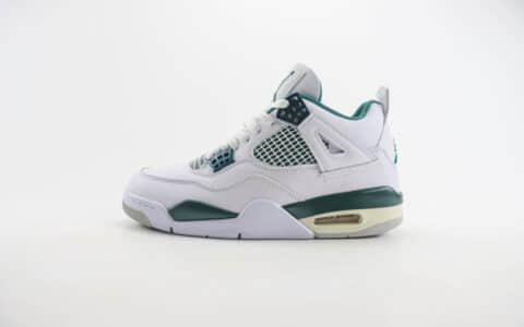 乔丹Air Jordan 4 Retro纯原版本AJ4白绿色篮球鞋 莆田AJ货源 货号：FQ8138-103