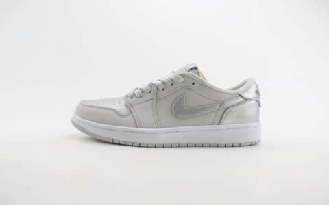 乔丹Air Jordan 1 Low纯原版本低帮AJ1灰银色篮球鞋 莆田AJ货源 货号：CZ0790-002