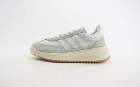 阿迪达斯adidas Originals SL 72 RTN纯原版本灰白色增高厚底板鞋 莆田阿迪达斯货源 货号：ID1031