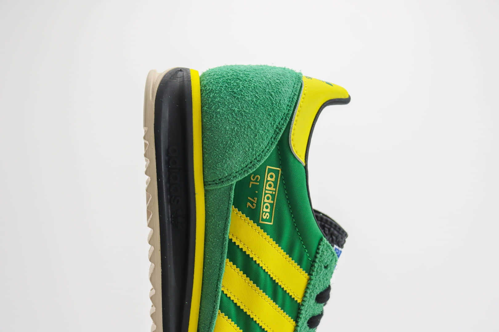 阿迪达斯adidas Originals SL 72 RS（Reshaped）纯原版本绿黄色复古慢跑鞋 莆田复刻鞋货源 货号：IG2133
