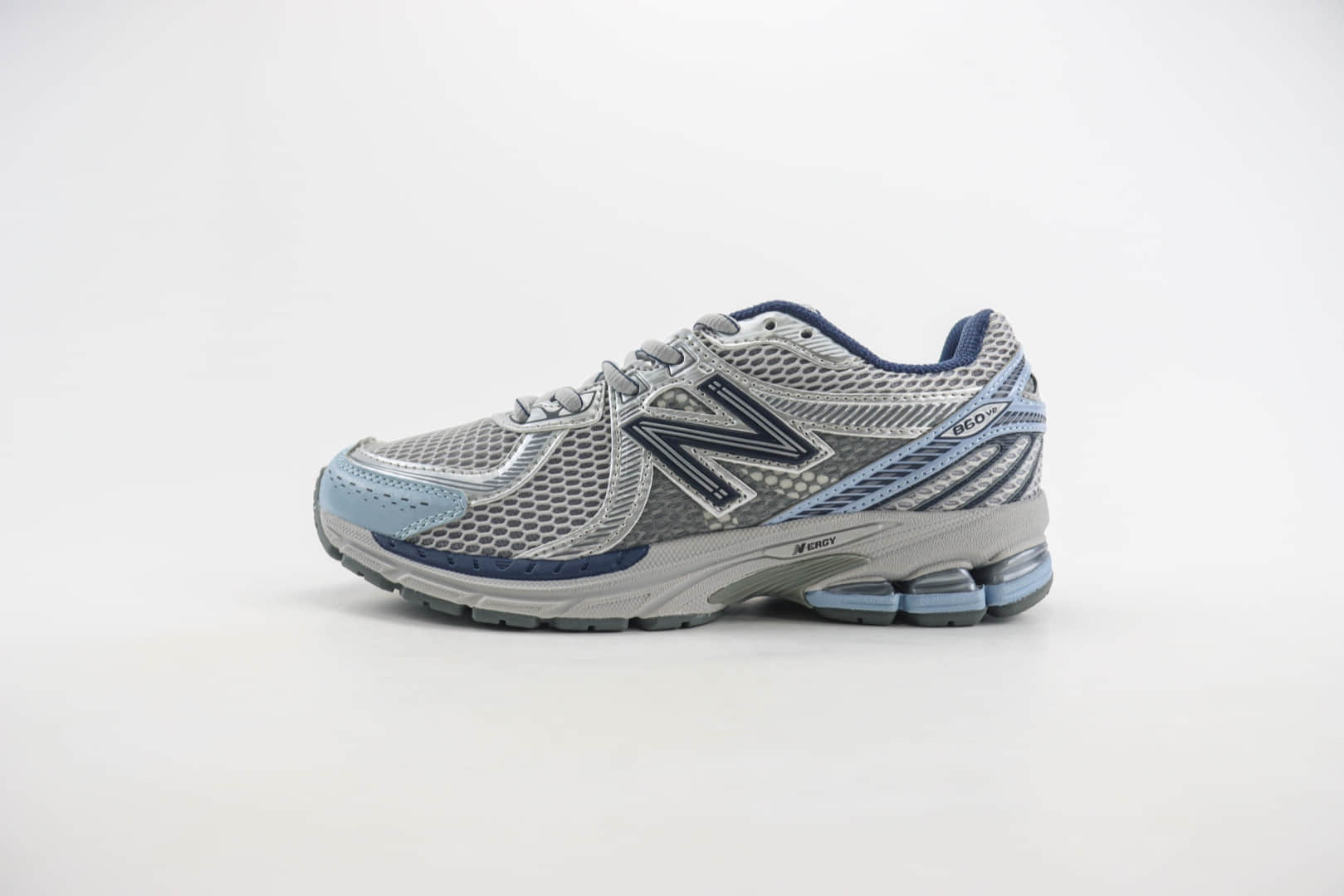 新百伦New Balance 860 V2纯原版本NB860 V2灰蓝色复古老爹鞋 莆田新百伦货源 货号：ML860BB2