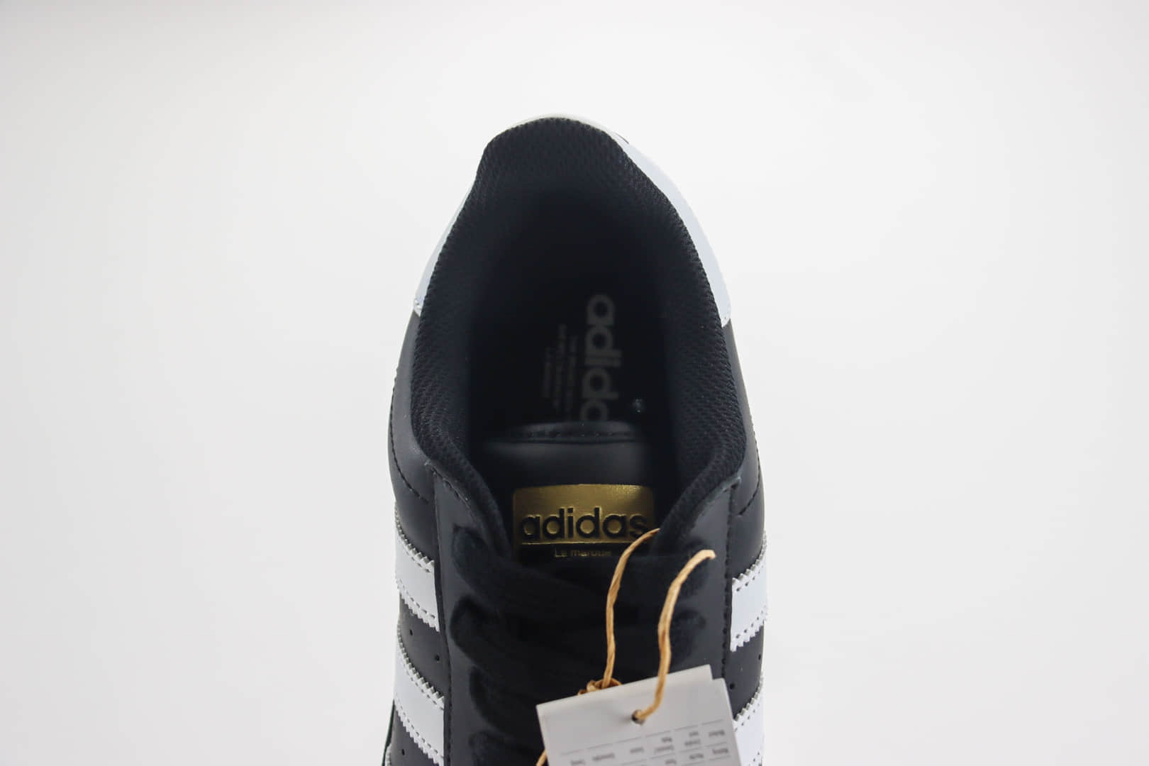 阿迪达斯adidas Originals Superstar XLG纯原版本贝壳头黑白金标板鞋 莆田阿迪达斯货源 货号：IG9777