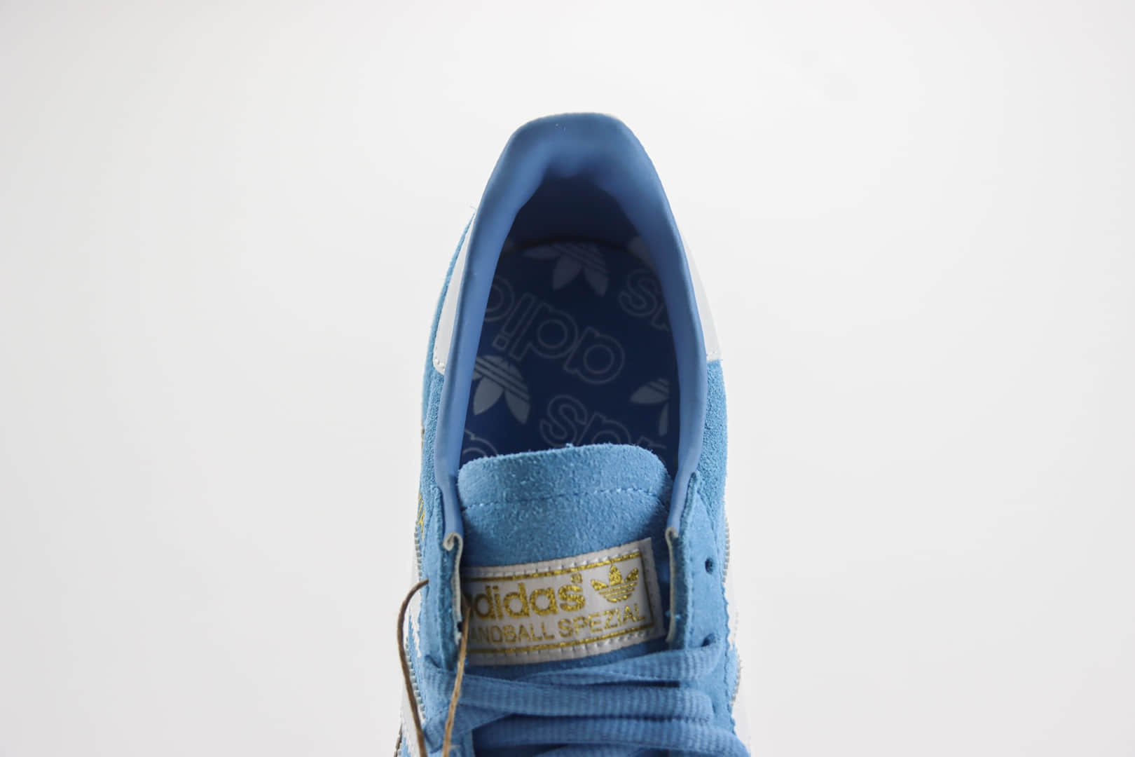 阿迪达斯adidas Handball Spezial纯原版本蓝白色德训鞋 莆田阿迪达斯货源 货号：BD7632