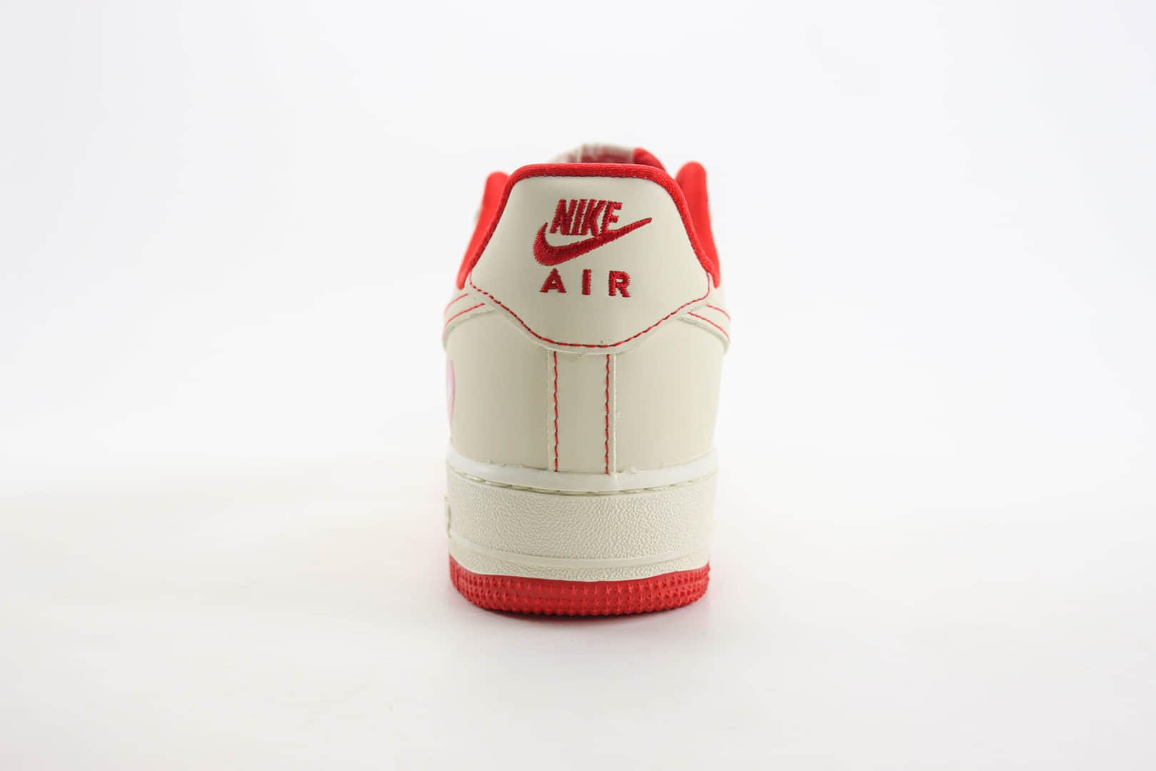 耐克Nike Air Force 1纯原版本空军一号AF1川久保玲联名白红缝线板鞋 莆田耐克货源 货号：KK3333-001