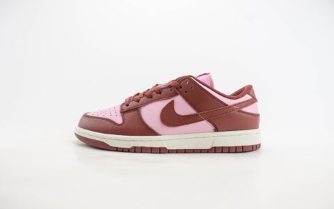 耐克Nike SB Dunk Low纯原版本低帮SB Dunk粉酒红滑板板鞋 莆田耐克货源 货号：DD1873-114