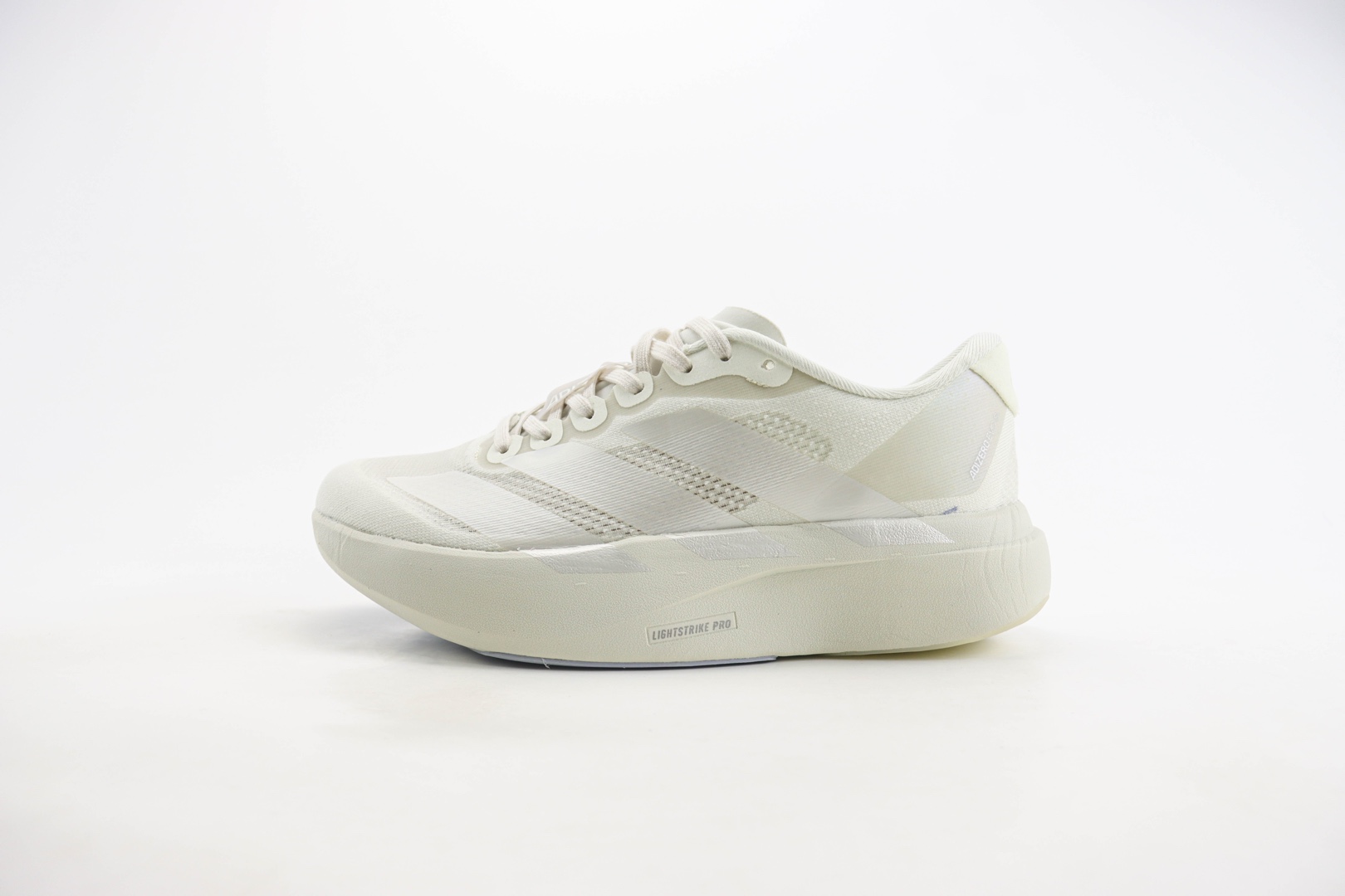 阿迪达斯adidas Adizero Evo SL M纯原版本白色减震轻跑鞋 莆田复刻鞋货源 货号：JR3418