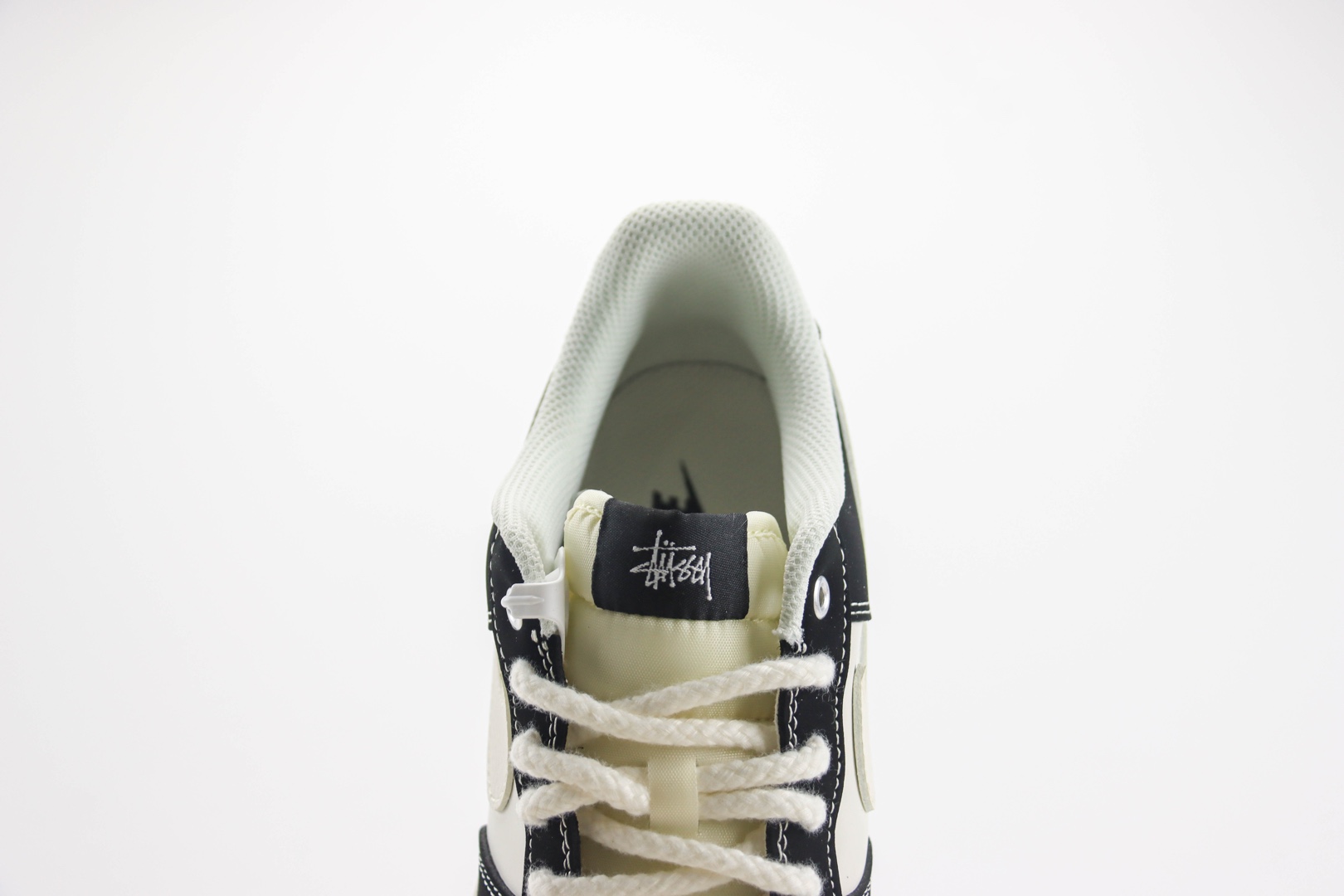 耐克Stussy x Nike Air Force 1 Low纯原版本空军一号斯图西联名AF1米黑小红标运动板鞋 莆田天花板AF1 货号：SJ6698-014