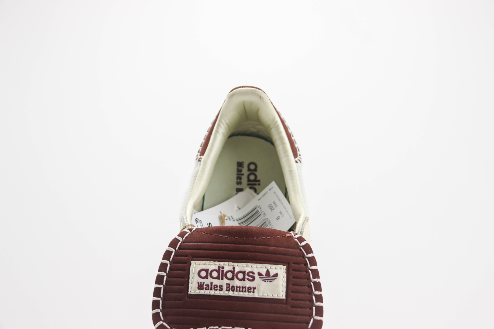 阿迪达斯Wales Bonner x adidas Originals Samba Classic纯原版本白红棕马毛桑巴德训鞋 莆田阿迪达斯货源 货号：IE0586