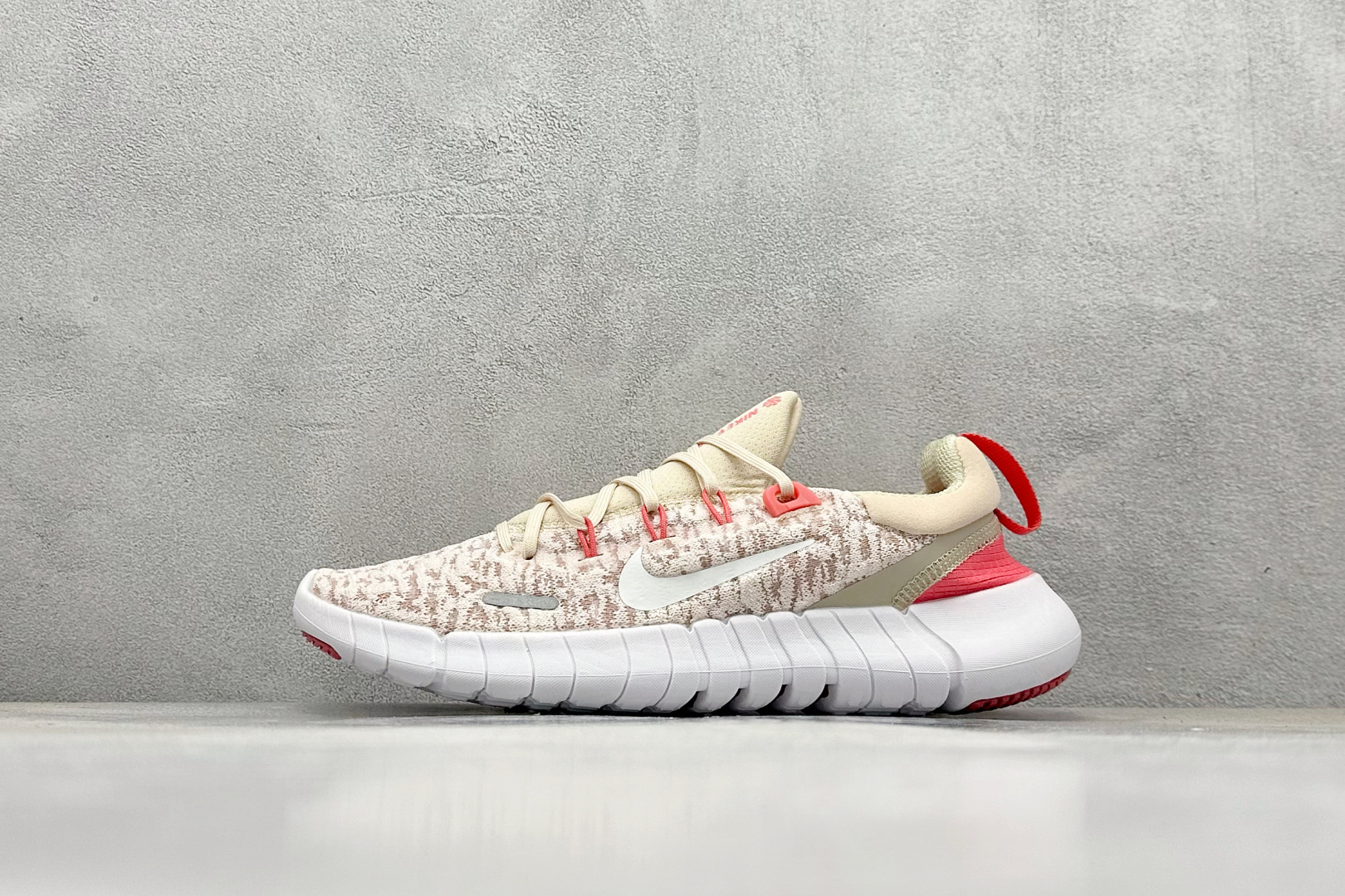 耐克Nike Free RN NEXT NATURE纯原版本赤足粉棕色超轻量跑鞋 莆田复刻鞋工厂 货号：CZ1891-102