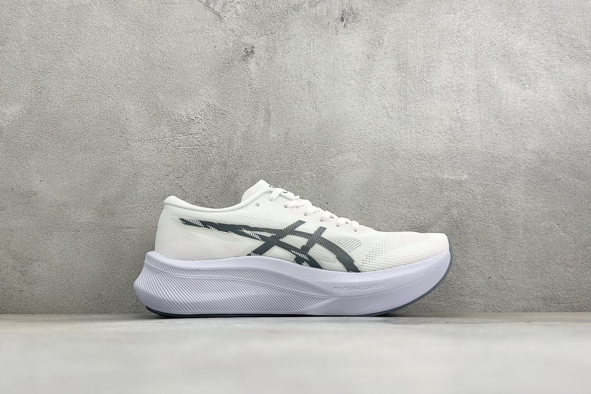 亚瑟士 Asics MAGIC SPEED 4 亚瑟士低帮专业越野跑步鞋 白银黑 侧面实拍图