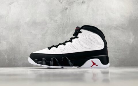 乔丹Air Jordan 9 Retro 顶级纯原完美复刻White Black Red 白黑银黑纯原版本 货号：302370-102