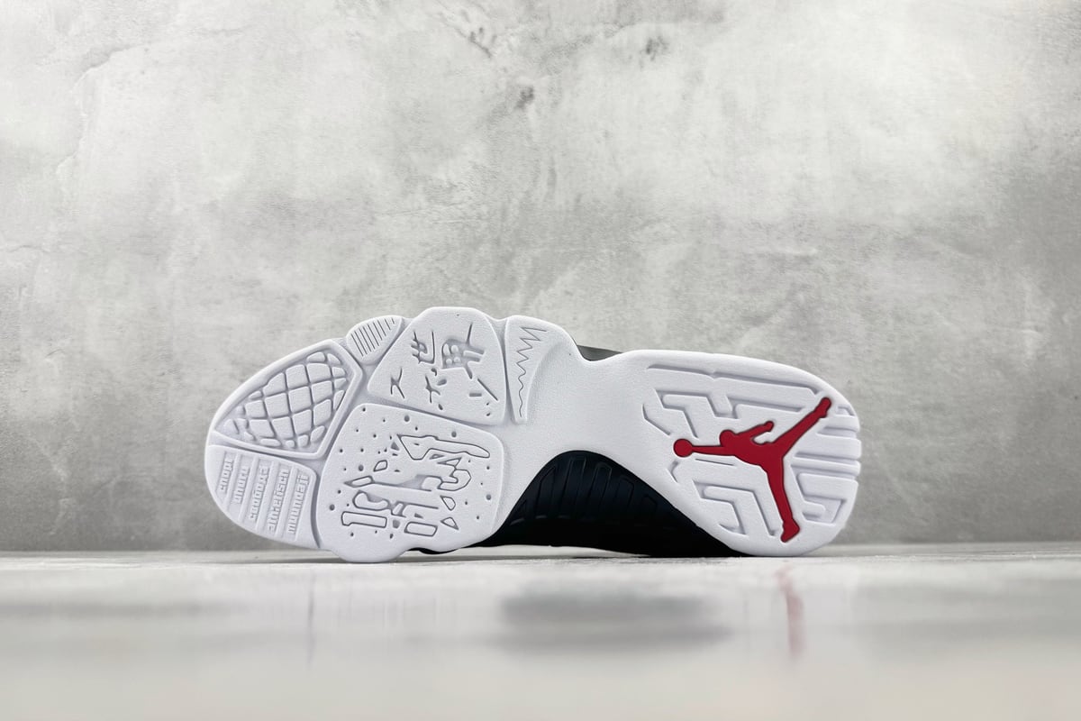 乔丹 Air Jordan 9 Retro 顶级纯原 完美复刻 White Black Red 白黑-实拍图4