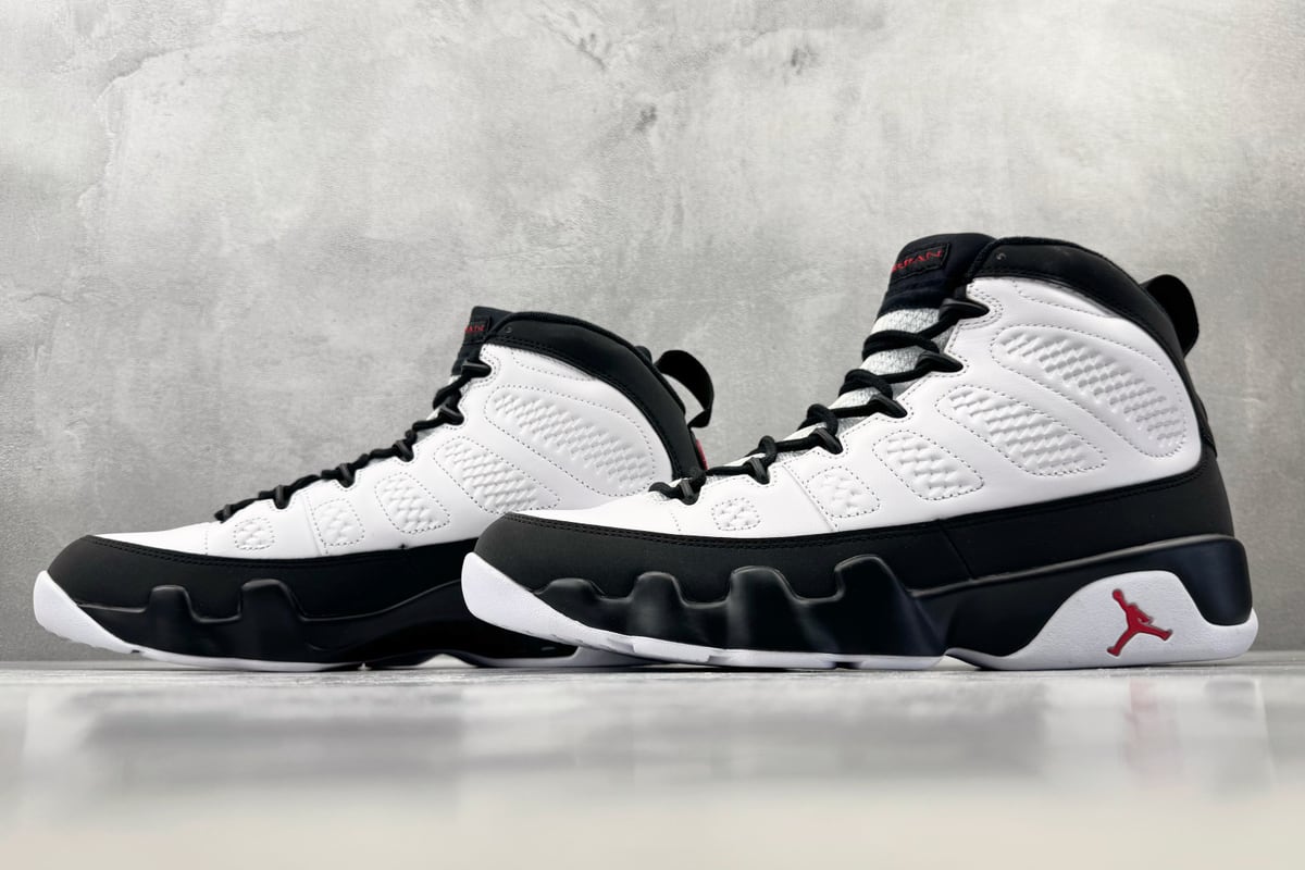 乔丹 Air Jordan 9 Retro OG 黑白-实拍图5