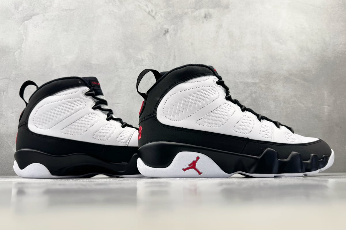 乔丹 Air Jordan 9 Retro OG 黑白-实拍图6