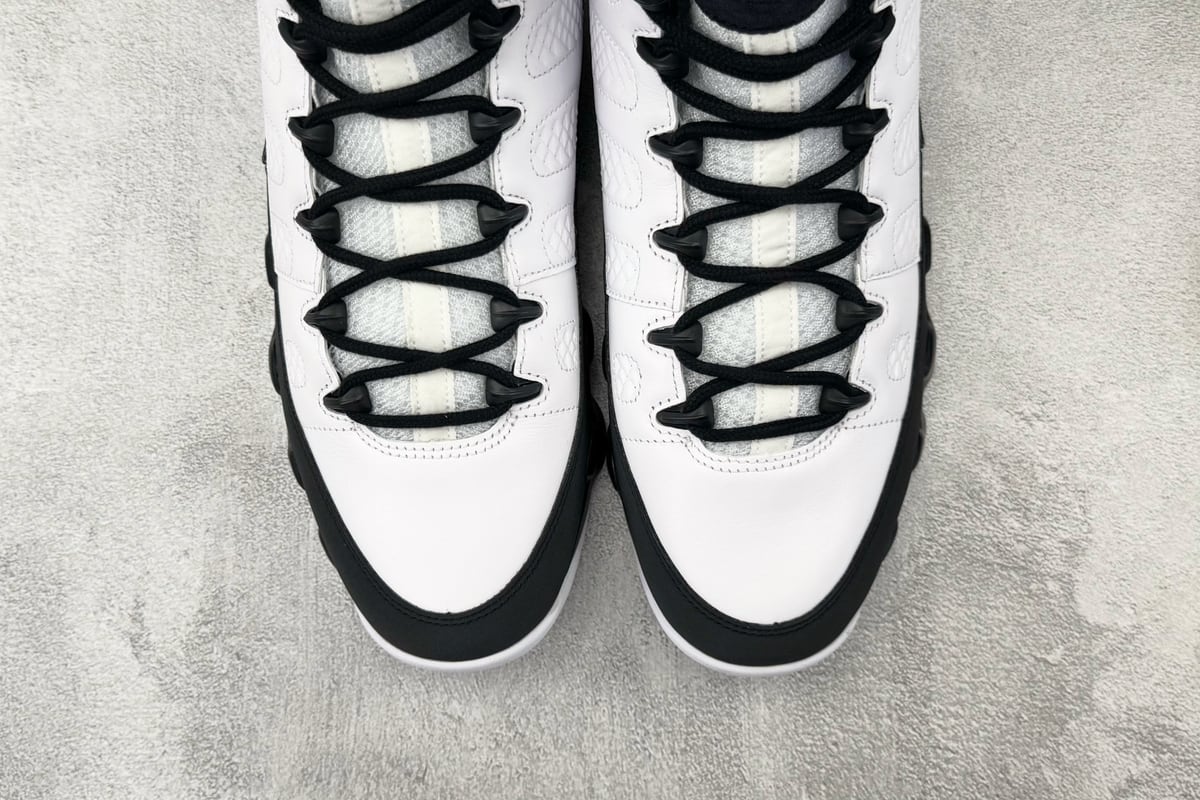 乔丹 Air Jordan 9 Retro OG 黑白-实拍图7