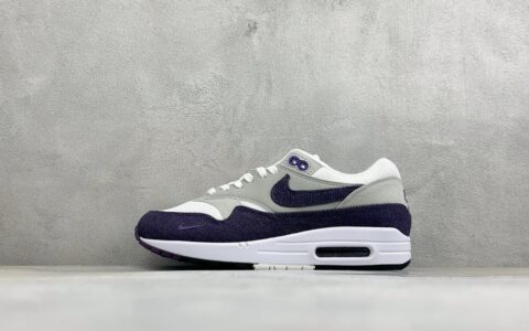 耐克Nike Air Max 1 耐克黑白蓝气垫缓震耐磨运动鞋纯原版本 货号：394505-100