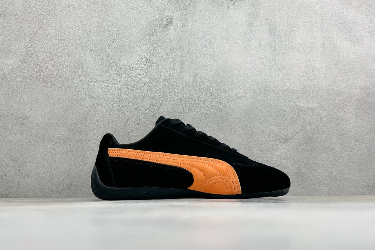 彪马 Puma Speedcet Etoile Wns 黑橙 侧面实拍图