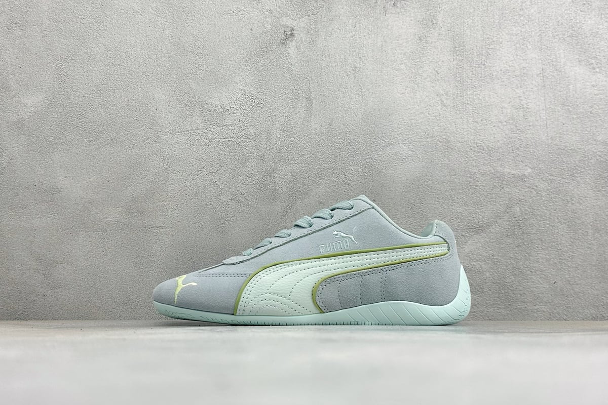 彪马 Puma Speedcet Etoile Wns 银绿蓝 正面实拍图