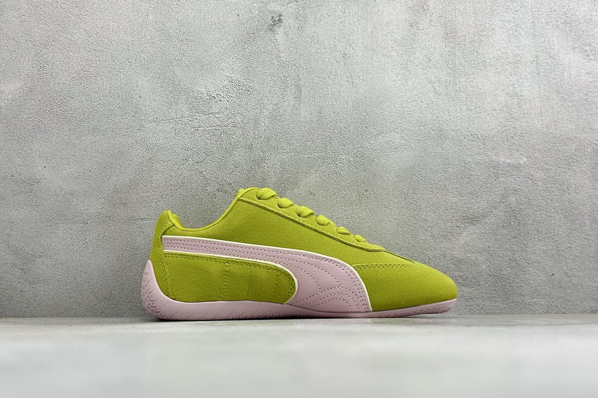 彪马 Puma Speedcet Etoile Wns 银黄红 侧面实拍图