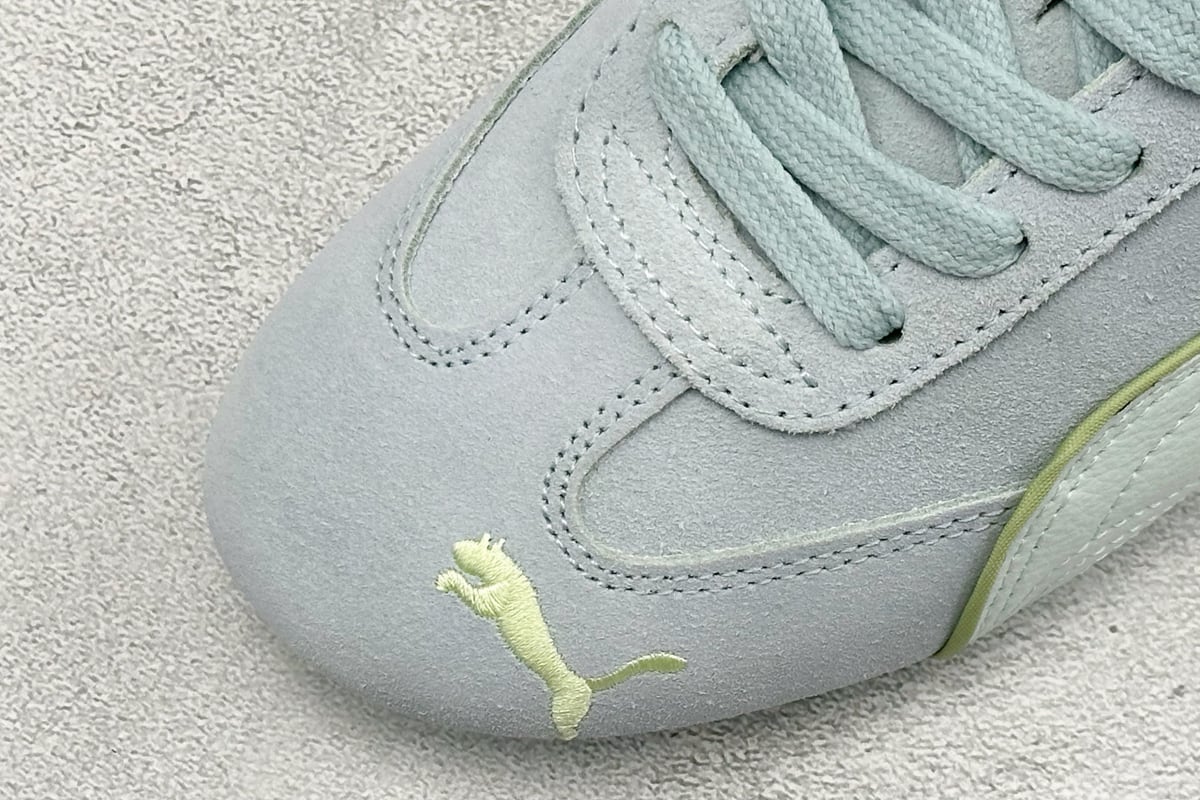 彪马 Puma Speedcet Etoile Wns 银绿蓝 鞋标实拍图