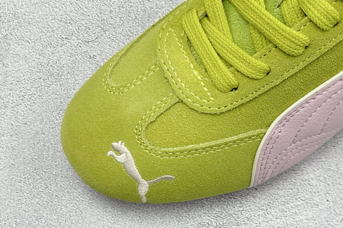 彪马 Puma Speedcet Etoile Wns 银黄红 鞋标实拍图