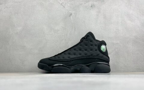 乔丹Air Jordan 13 Retro Bred 减震防滑高帮复古篮球鞋黑色纯原版本 货号：414571-011