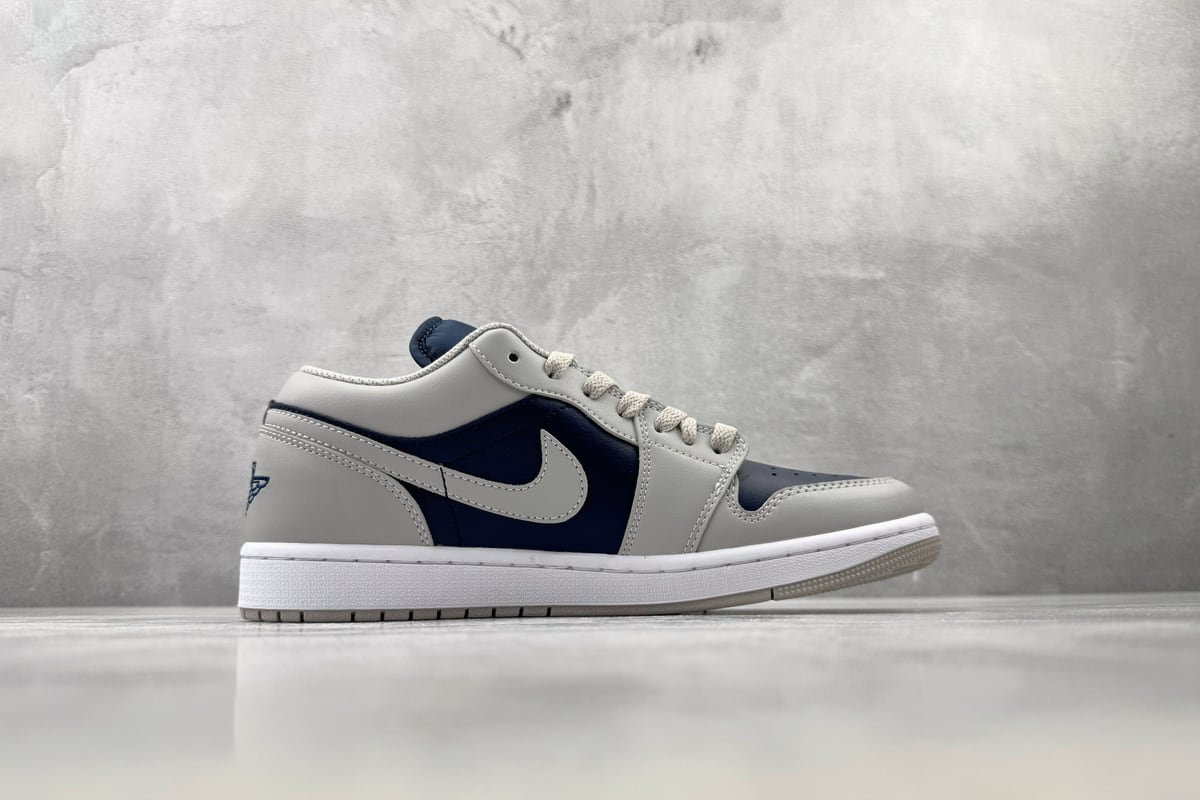 乔丹 Air Jordan 1 综合版 灰蓝-实拍图2