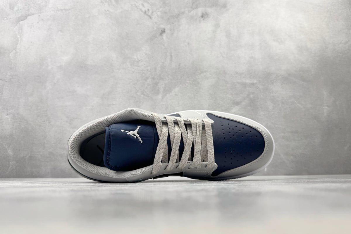 乔丹 Air Jordan 1 综合版 灰蓝-实拍图3