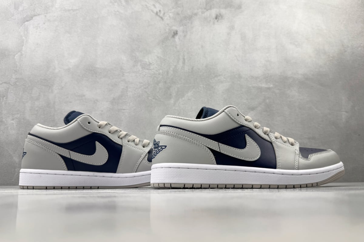 乔丹 Air Jordan 1 综合版 灰蓝-实拍图6