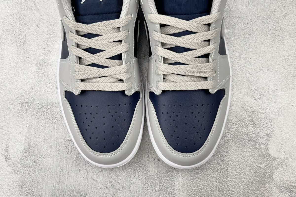 乔丹 Air Jordan 1 综合版 灰蓝-实拍图7