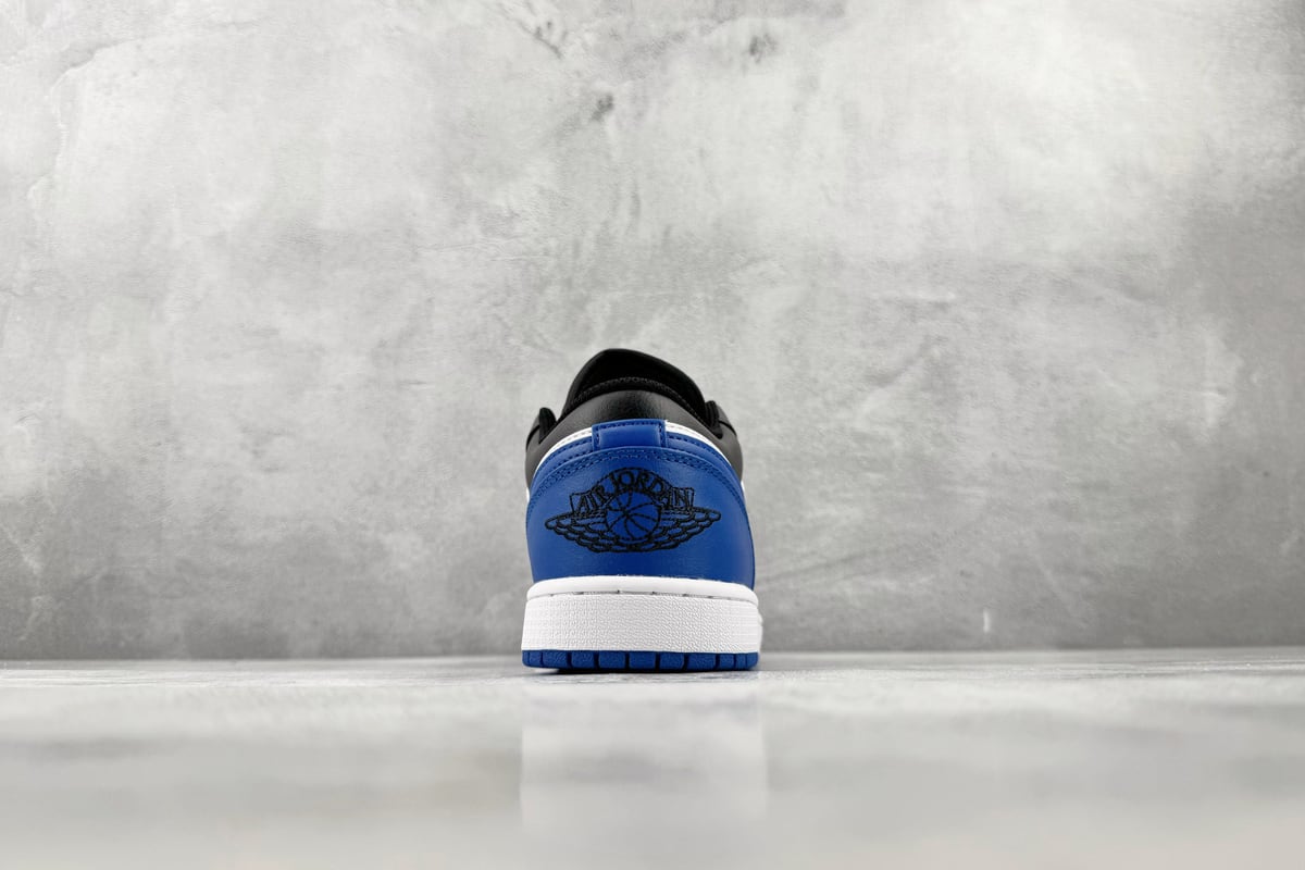乔丹 Air Jordan 1 Low "Royal Toe" 黑蓝白-实拍图9