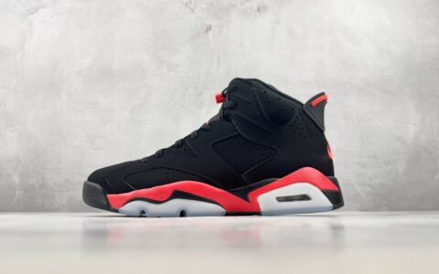 乔丹Air Jordan 6 "Infrared Salesman" 反转红外线顶级纯原完美复刻黑红色白银蓝纯原版本 货号：CT8529-001