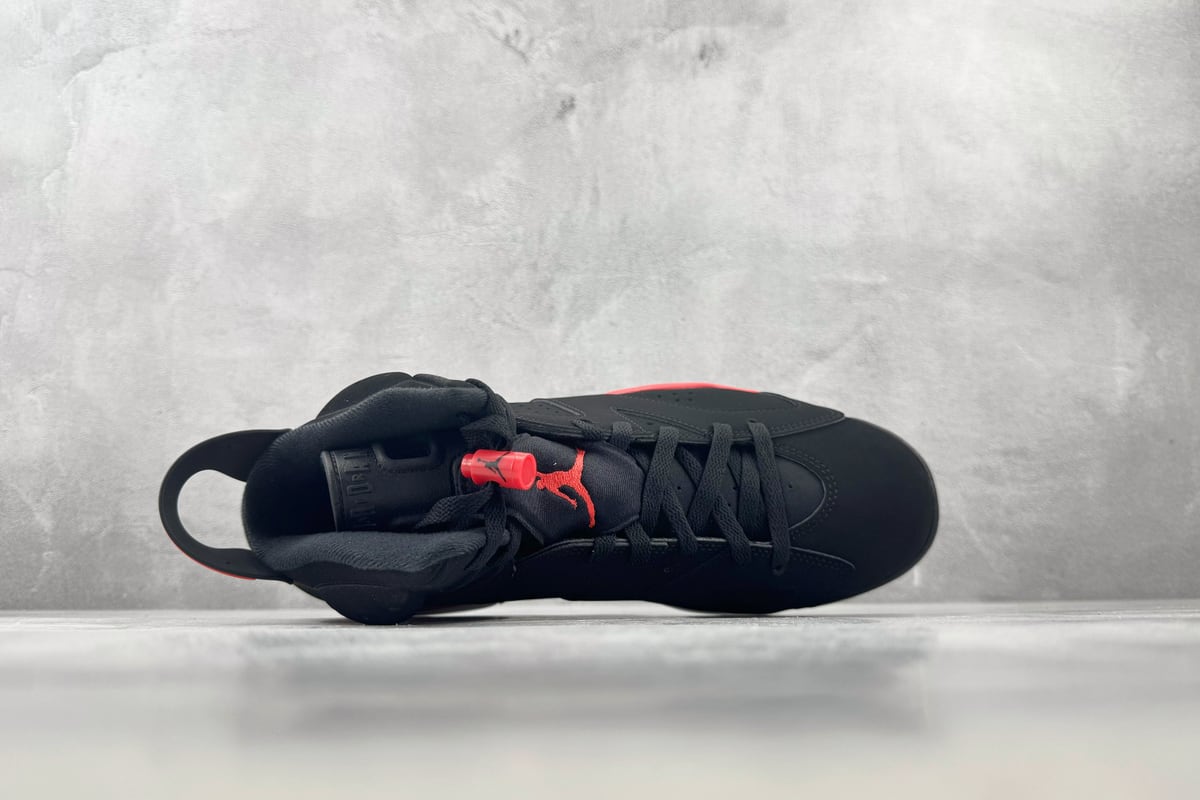 乔丹 Air Jordan 6 "Infrared Salesman" 反转红外线 顶级纯原 完美复刻 黑红色-实拍图3