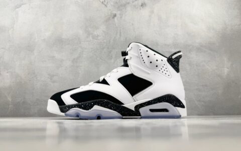 乔丹Air Jordan 6 Retro "Black and 顶级纯原完美复刻White" 奥利奥黑白银蓝黑纯原版本 货号：CT8529-108