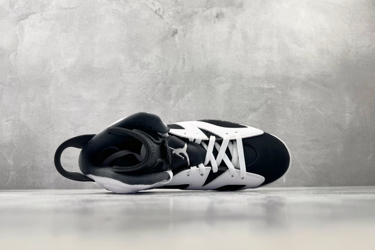 乔丹 Air Jordan 6 Retro "Black and White" 奥利奥 黑白-实拍图3