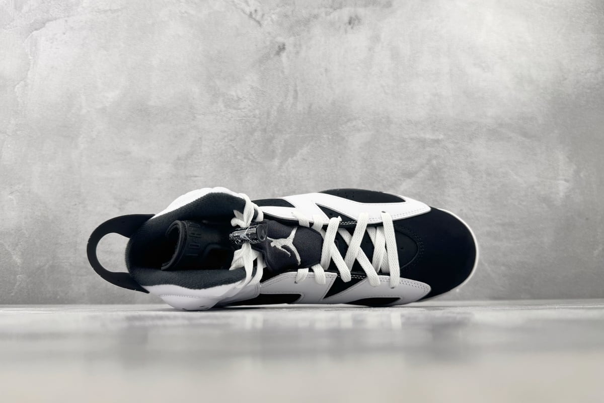乔丹 Air Jordan 6 Retro "Black and 顶级纯原 完美复刻 White" 奥利奥 黑白-实拍图3