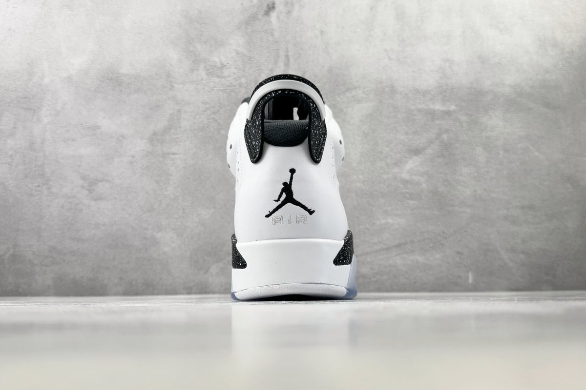 乔丹 Air Jordan 6 Retro "Black and White" 奥利奥 黑白-实拍图9