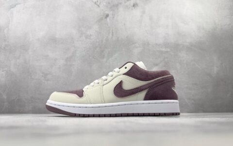 乔丹Air Jordan 1 Low 浅紫纯原版本 货号：DC0774-117