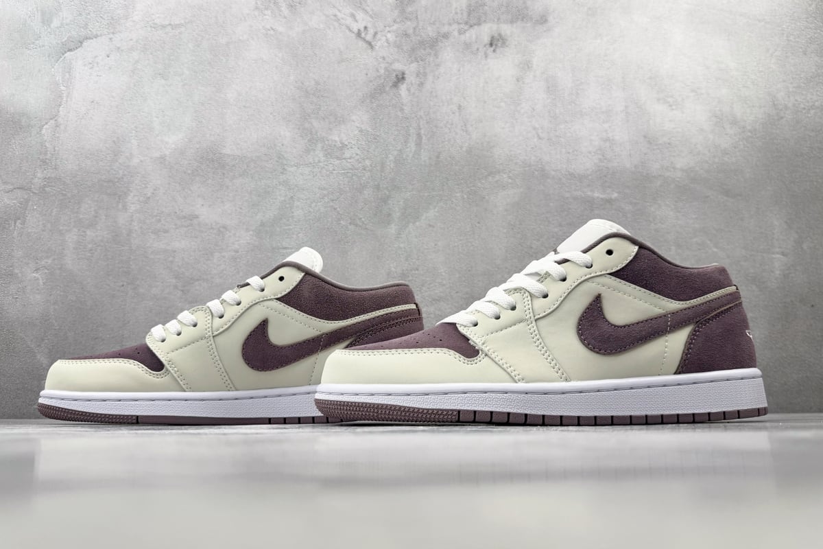 乔丹 Air Jordan 1 浅紫 银粉红 鞋跟实拍图