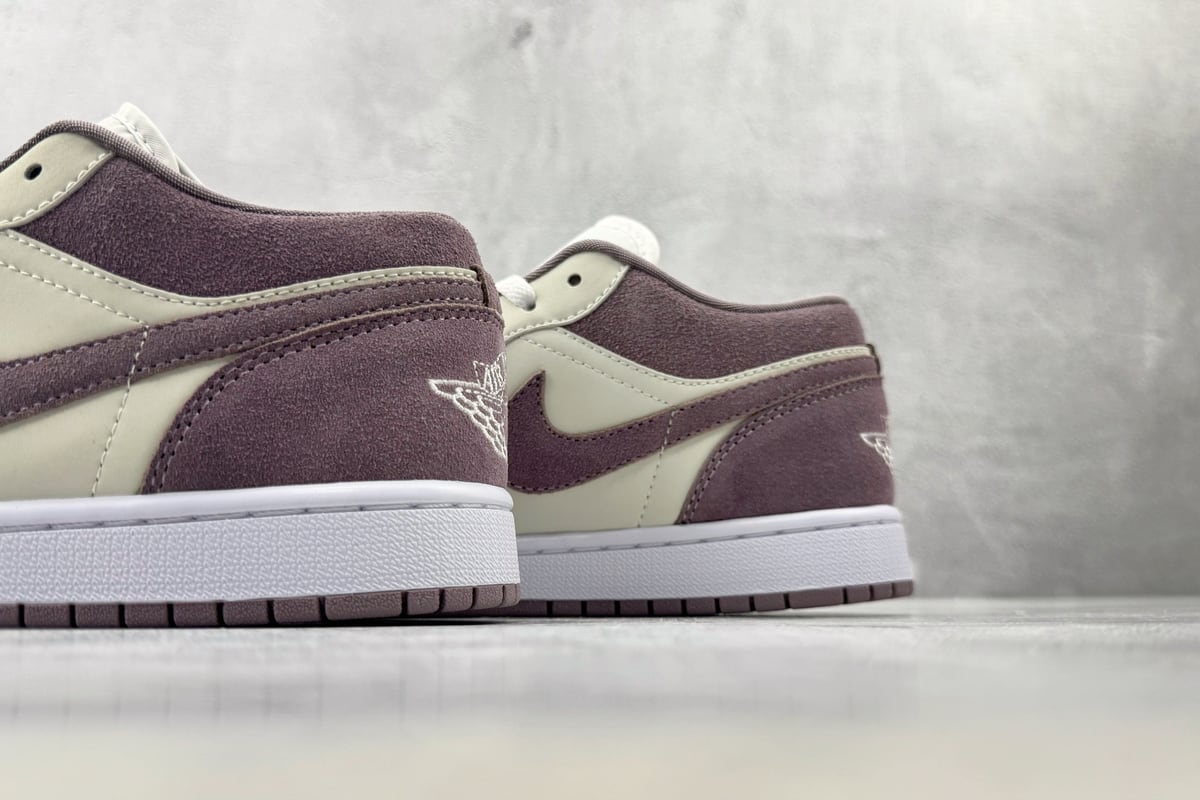 乔丹 Air Jordan 1 浅紫 银粉红 上脚实拍图