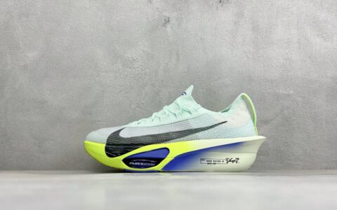 耐克Nike Zoom VaporFly Next 3% "Prototype" 超级马拉松跑鞋白银绿纯原版本 货号：FD8311-300