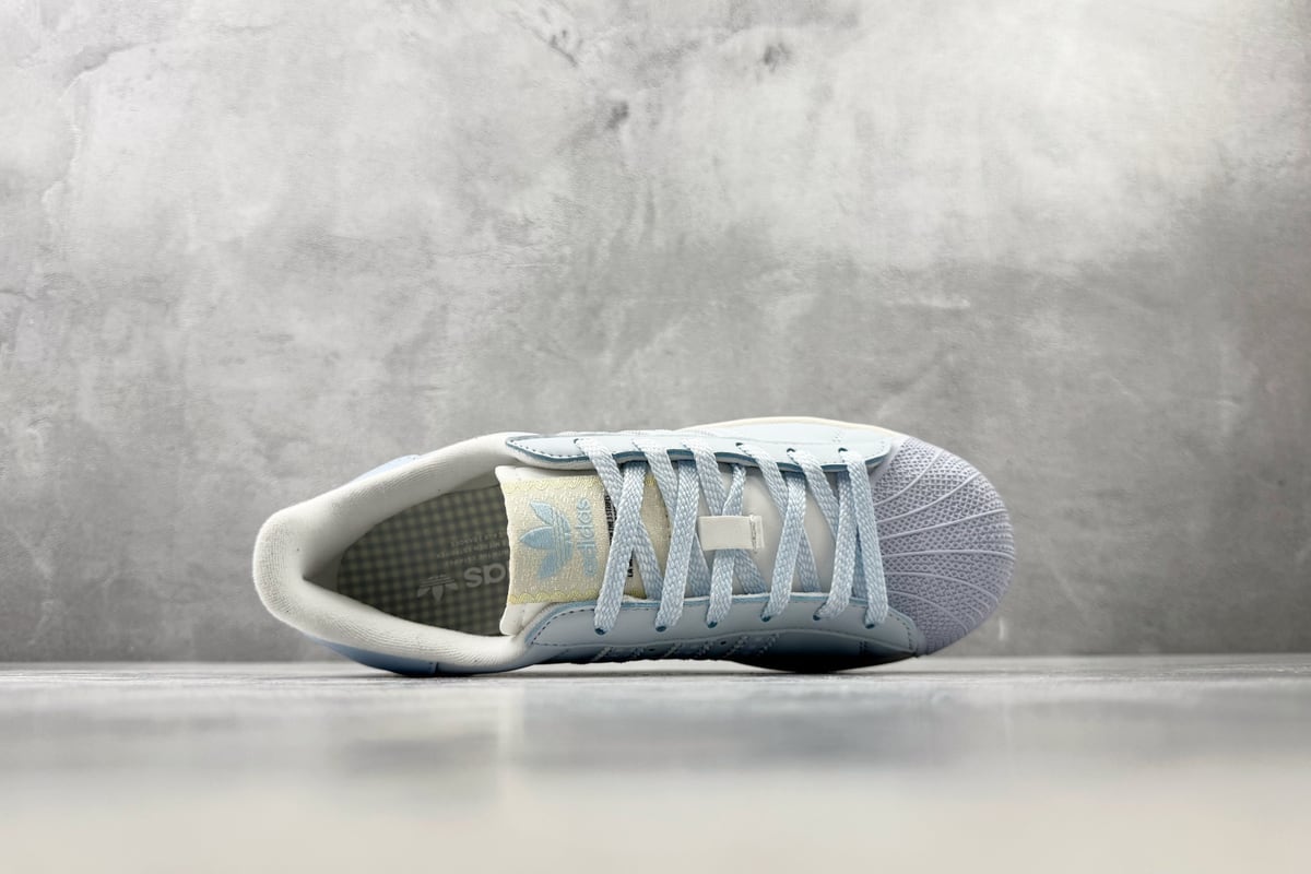 阿迪达斯 Adidas originals Superstar 2 蓝白色-实拍图3