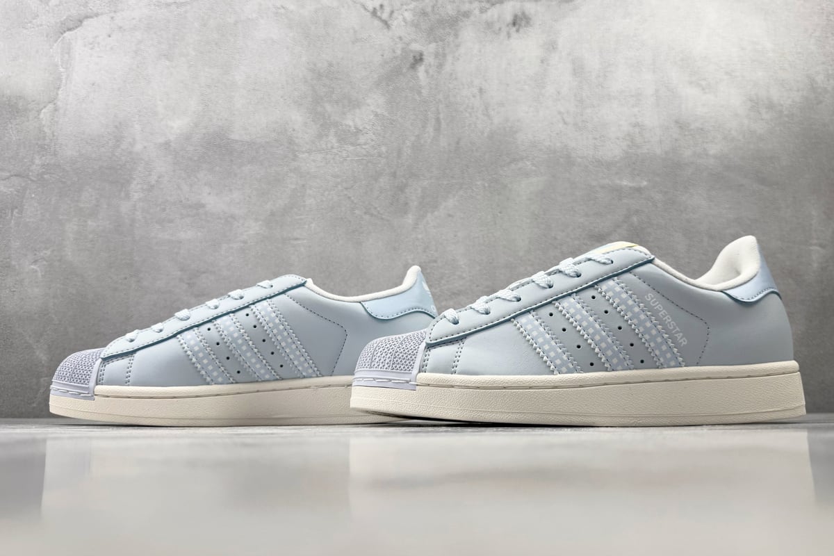 阿迪达斯 Adidas originals Superstar 2 蓝白色-实拍图5