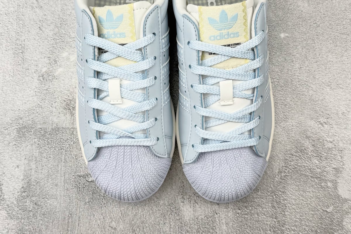 阿迪达斯 Adidas originals Superstar 2 蓝白色-实拍图7