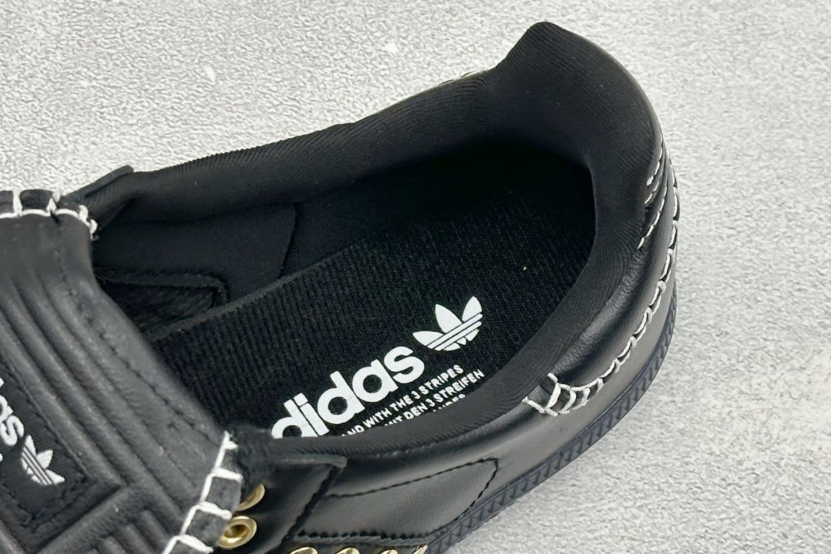 阿迪达斯 Adidas WB Studded Samba OG 银蓝黑 上脚实拍图